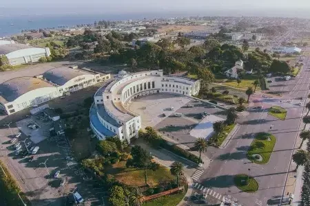 Vista aérea da Treasure Island